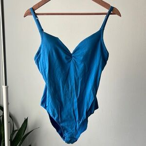 VICTORIA’s SECRET IPEX Blue One-Piece bodysuit built in bra 36B